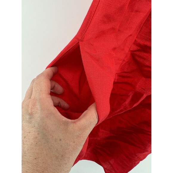 Tommy Bahama Coral Linen Blend Sun Dress Cover Up  Fits Like XS - Picture 2 of 4